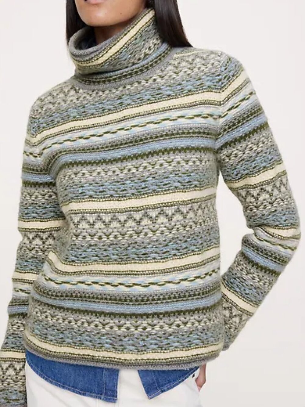 Banana Republic Merino-Cashmere Fair Isle Sweater S